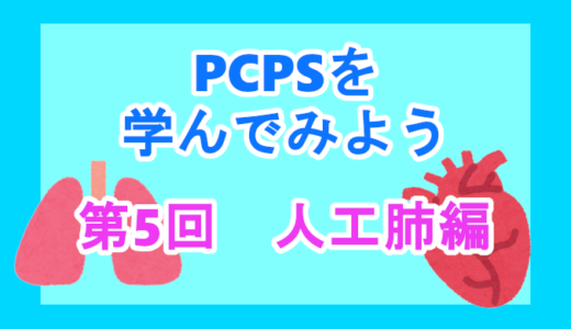 【PCPSについて】第5回　人工肺編